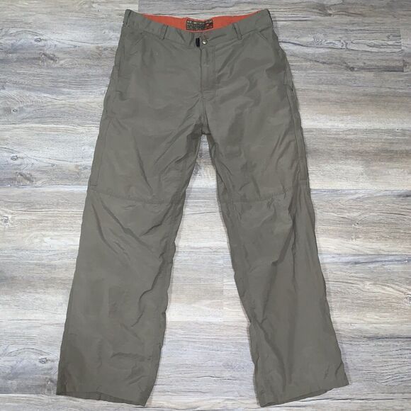 Green Cotton Nylon Combat Trousers from Dex Functional Wear Size 35 x 30 Zip - Picture 1 of 13